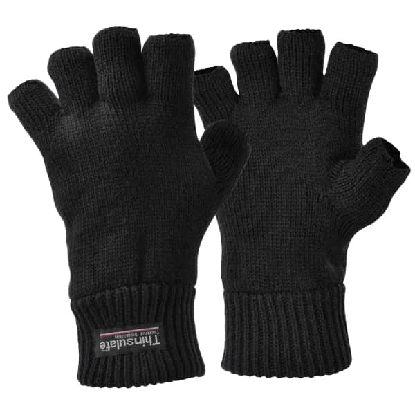 Polsmof acryl thinsulate zwart