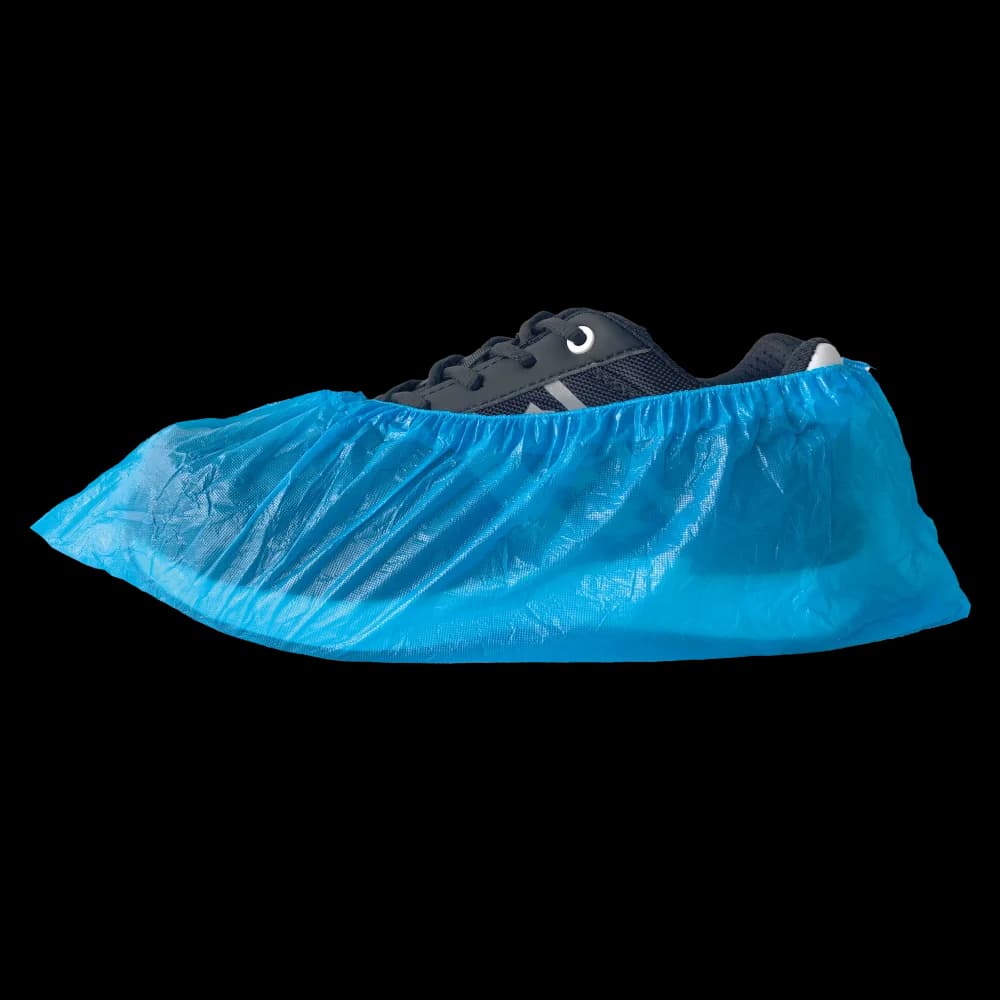 50-105 Disposable Overschoen PE Blauw 30mu - productafbeelding