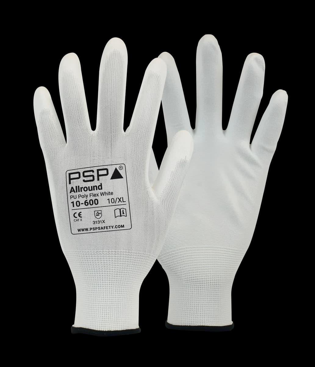 10-600 Allround PU White Werkhandschoen - productafbeelding