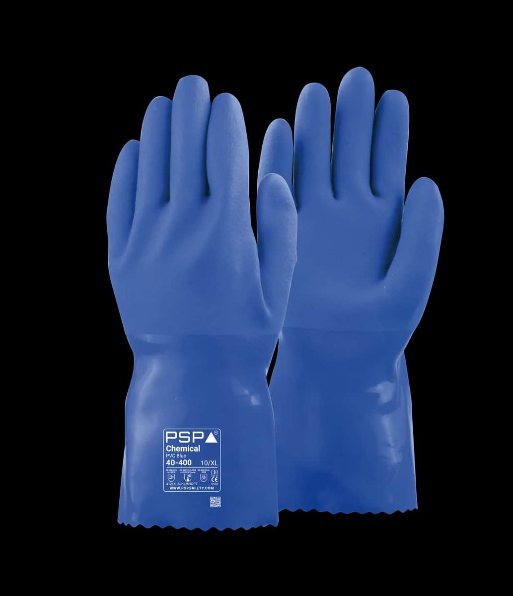 40-400 Chemical PVC Blue Werkhandschoen