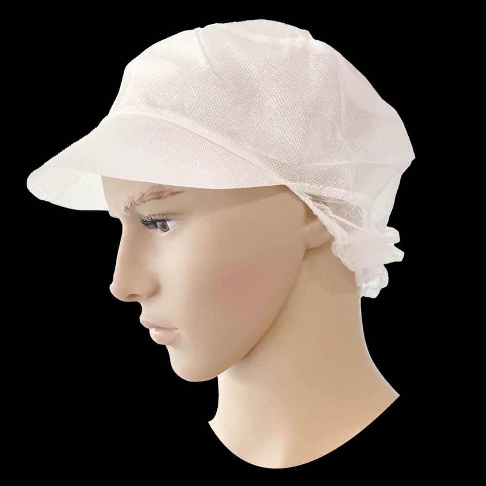 55-401 Disposable Pet + klep/haarnet PP wit