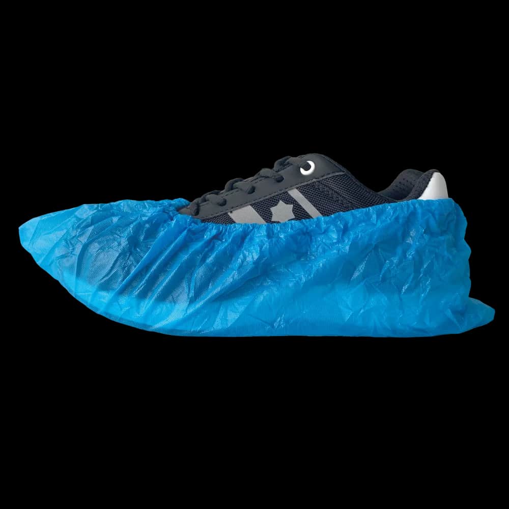 50-155 Disposable Overschoen PE Blauw 55mu