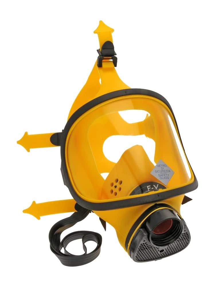 TR 82 S Volgelaatsmasker Geel Silicoon