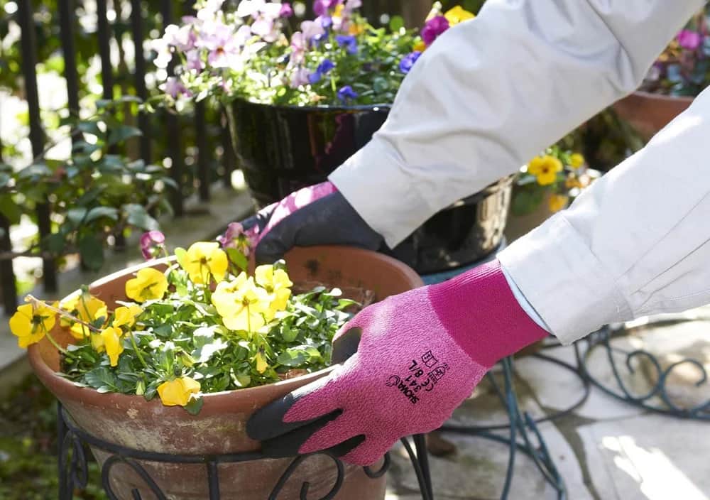 341 Red Werkhandschoen latex