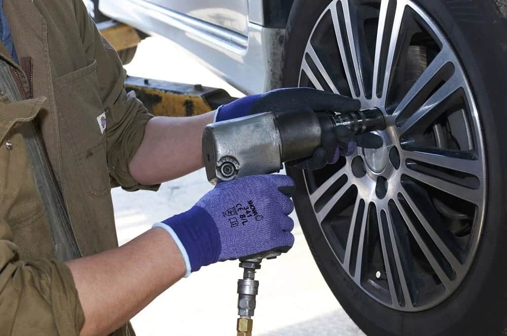 341 Purple Werkhandschoen Latex