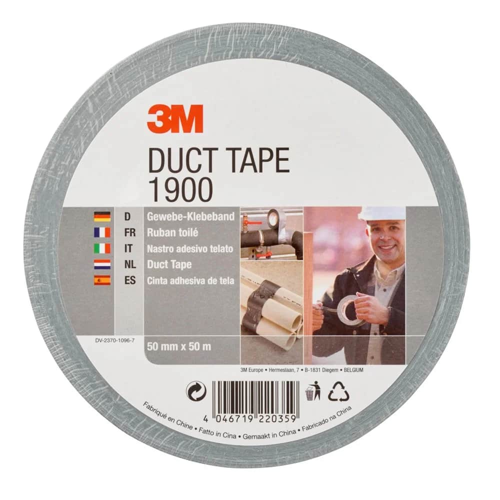 Economy Duct Tape 1900 zilver 50 mtr.