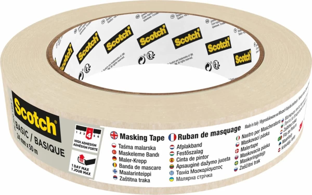 Premium 2450 afplaktape, 24mmx50m - productafbeelding