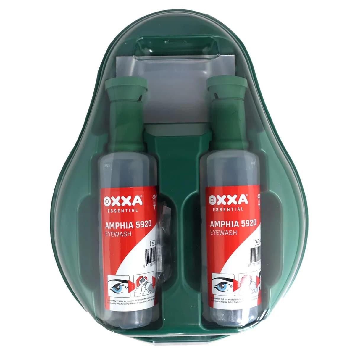 OXXA® Bravis 5930 wandhouder inclusief 2 OXXA® oogspoelflessen 500 ml - productafbeelding