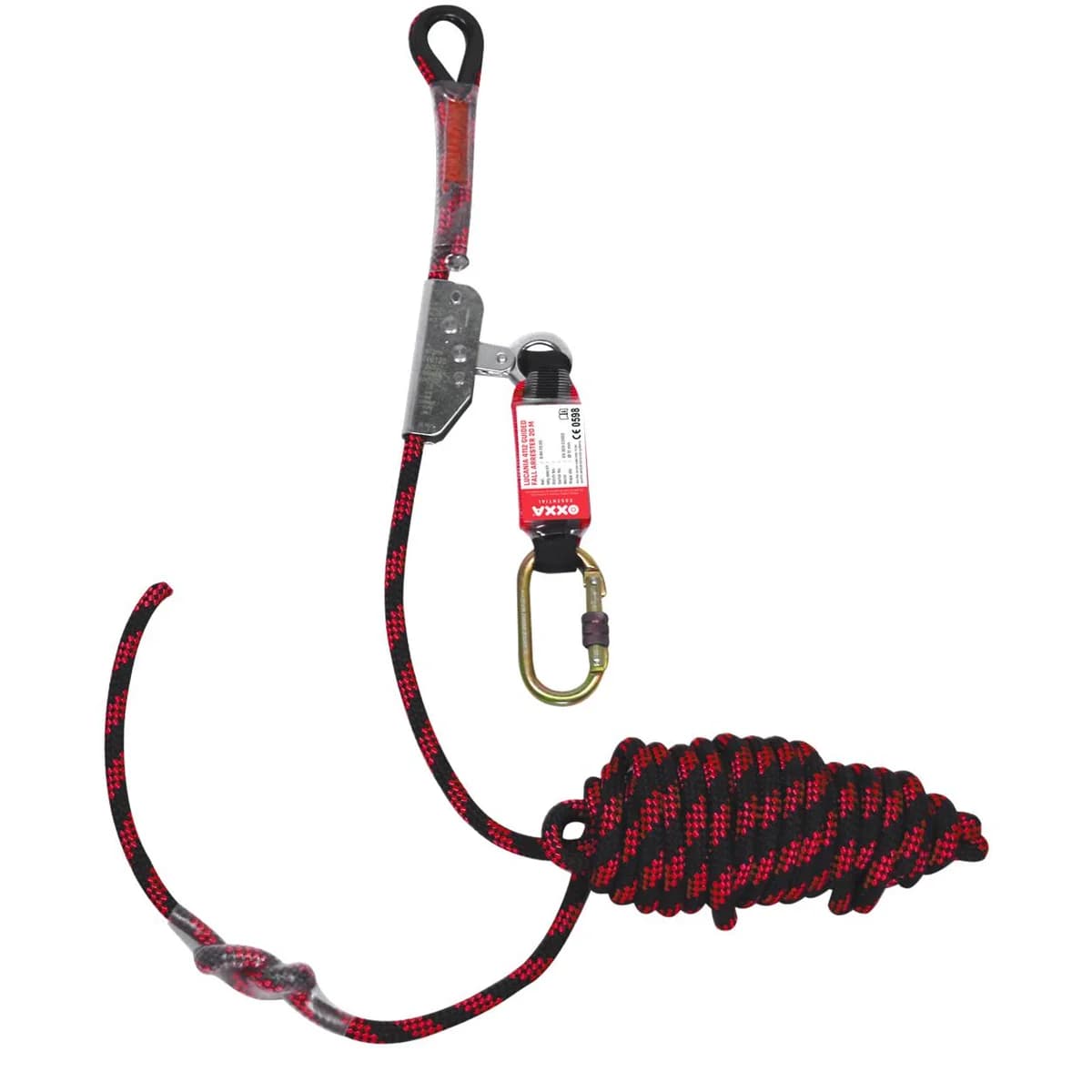 OXXA® Lucania 4112 rope Grab valstopapparaat met valdemper en lijn - productafbeelding