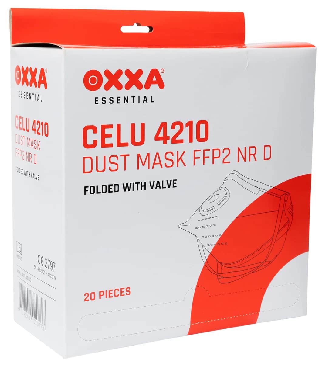 M-Safe FFP2 NR D stofmasker met uitademventiel