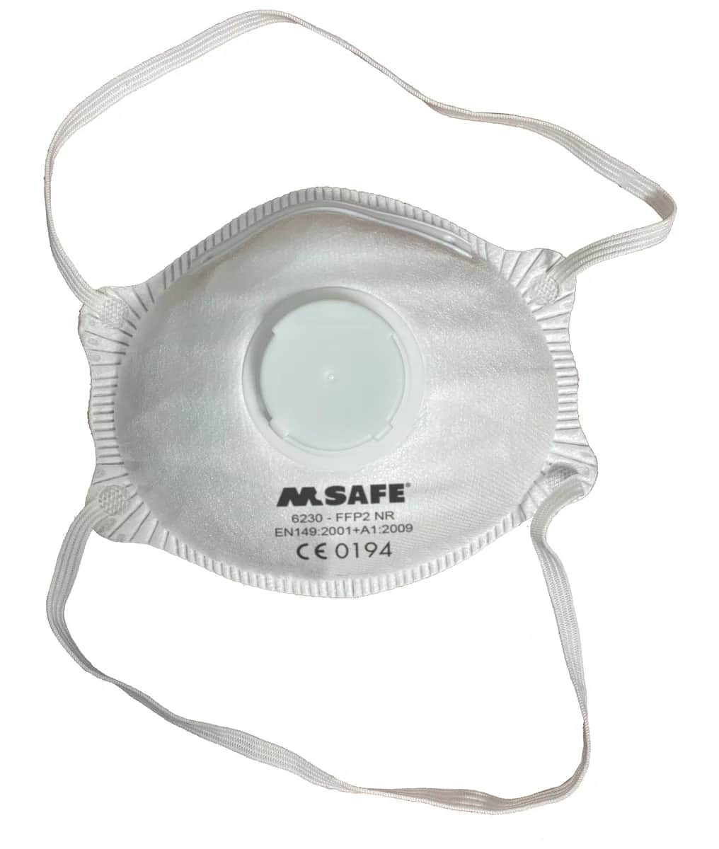 M-Safe 6230 stofmasker FFP2 NR met uitademventiel