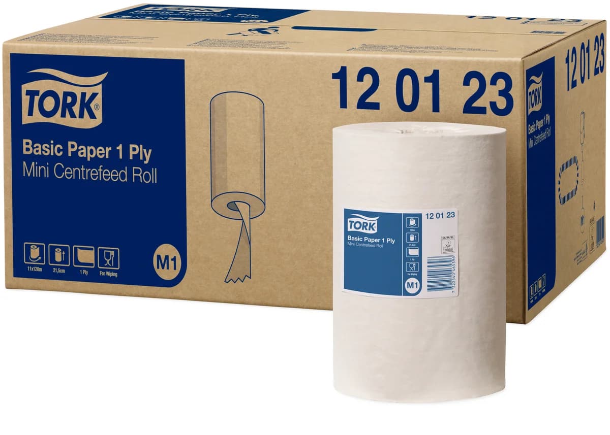 Tork Basic Paper Mini Centerfeed poetsrol - productafbeelding