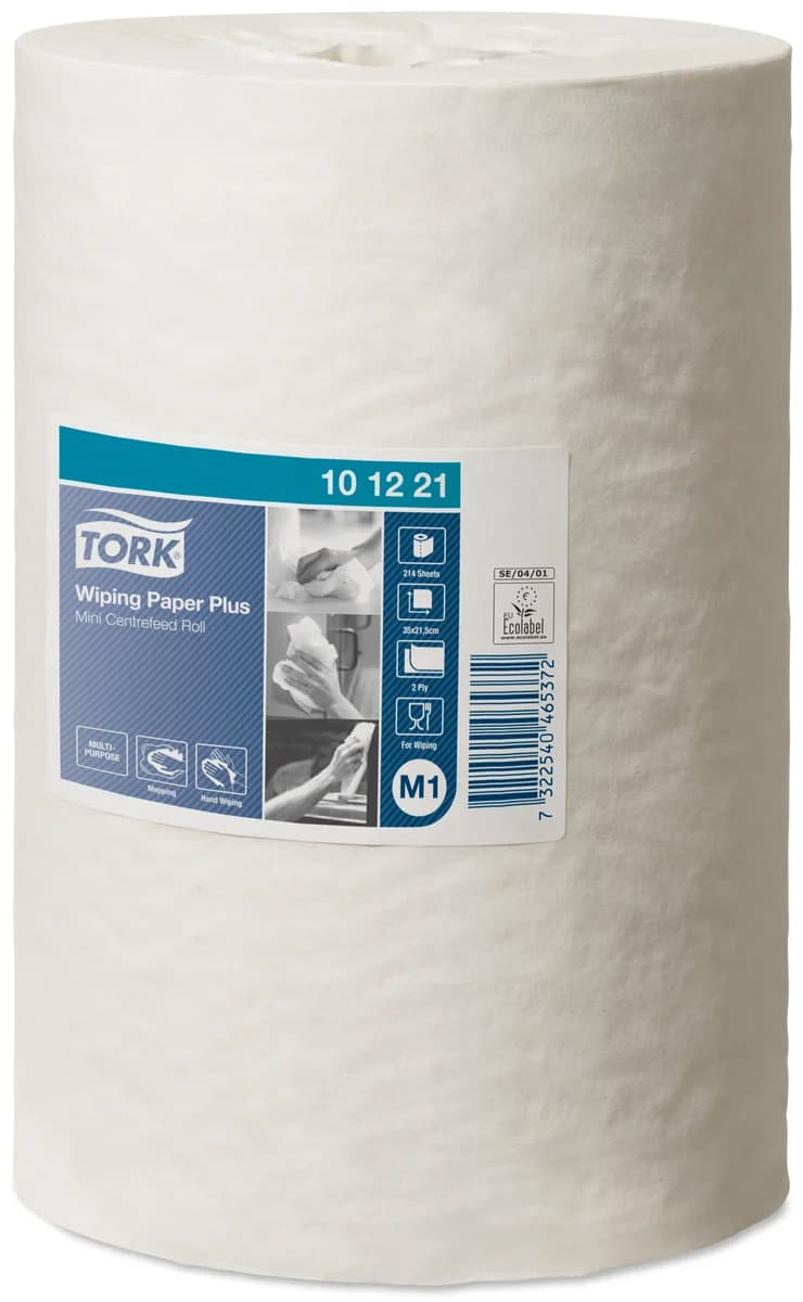 Tork Wiping Paper Plus Mini Centerfeed poetsrol - productafbeelding