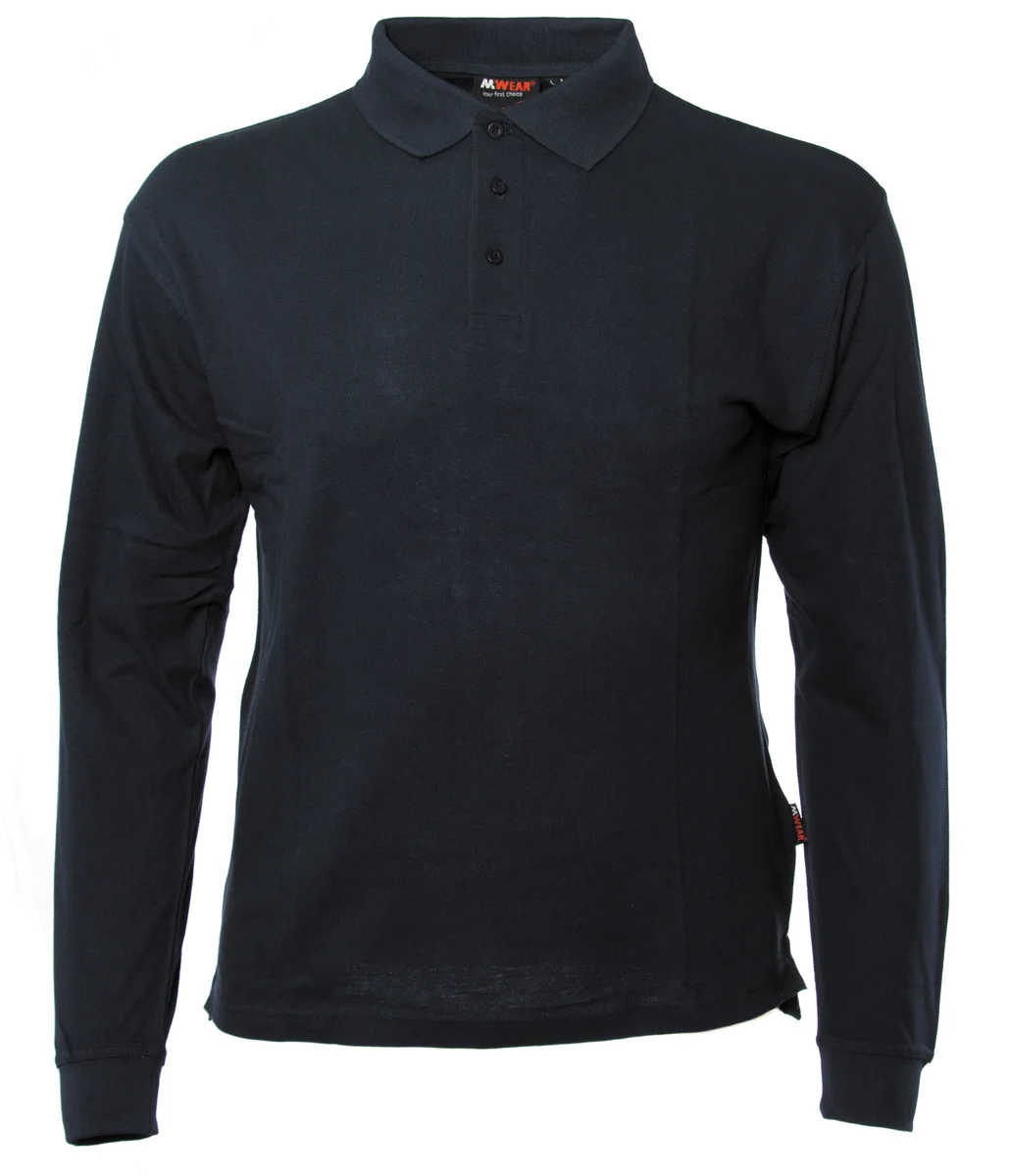 M-Wear 6130 poloshirt lange mouw - productafbeelding